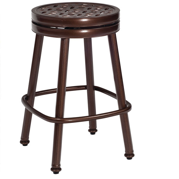 Casa Cast Aluminum Swivel Counter Stool by Woodard - Image 8